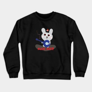 Music Maker Bear Rocks the Guitar Crewneck Sweatshirt